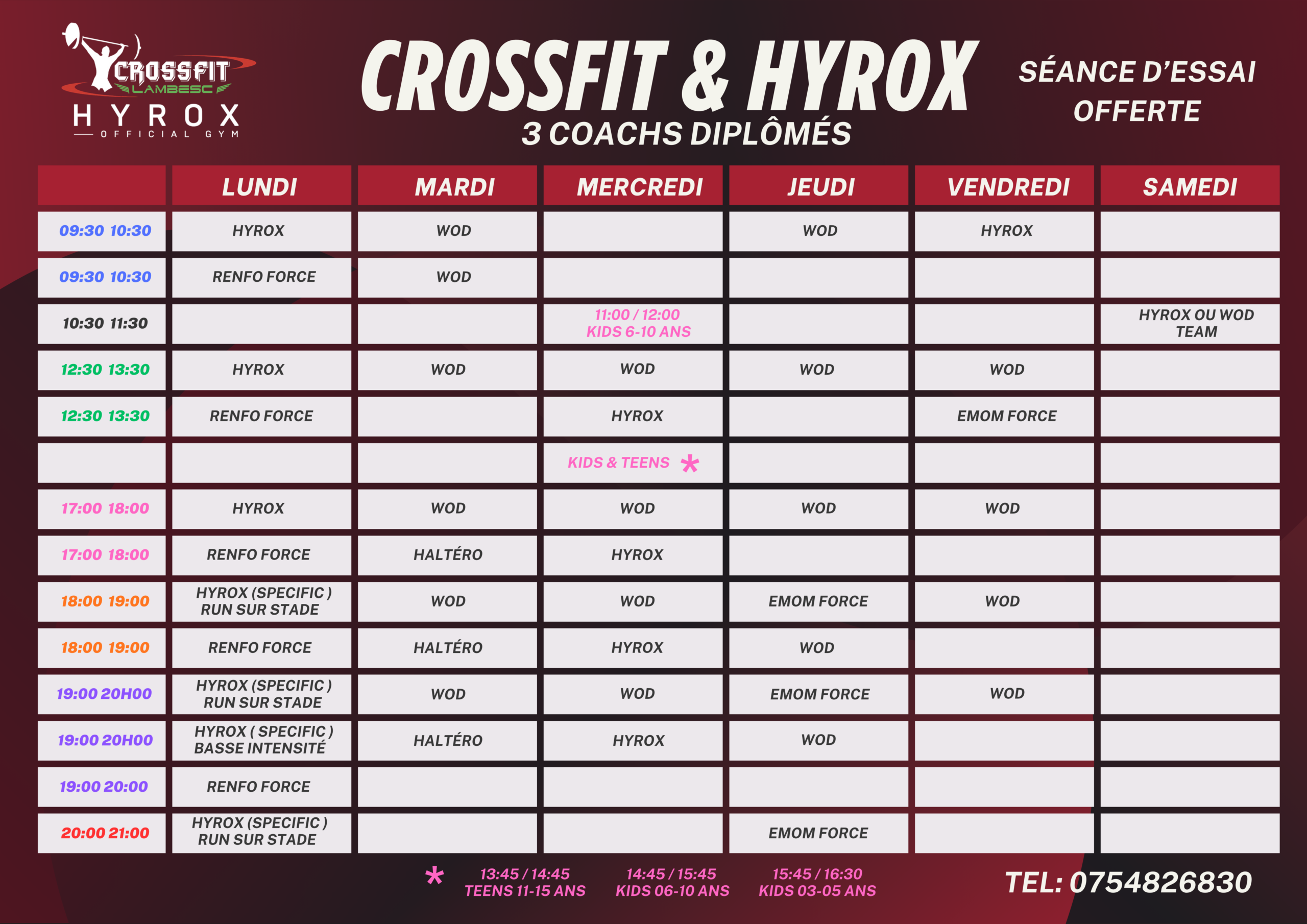 planning crossfit & hyrox Lambesc